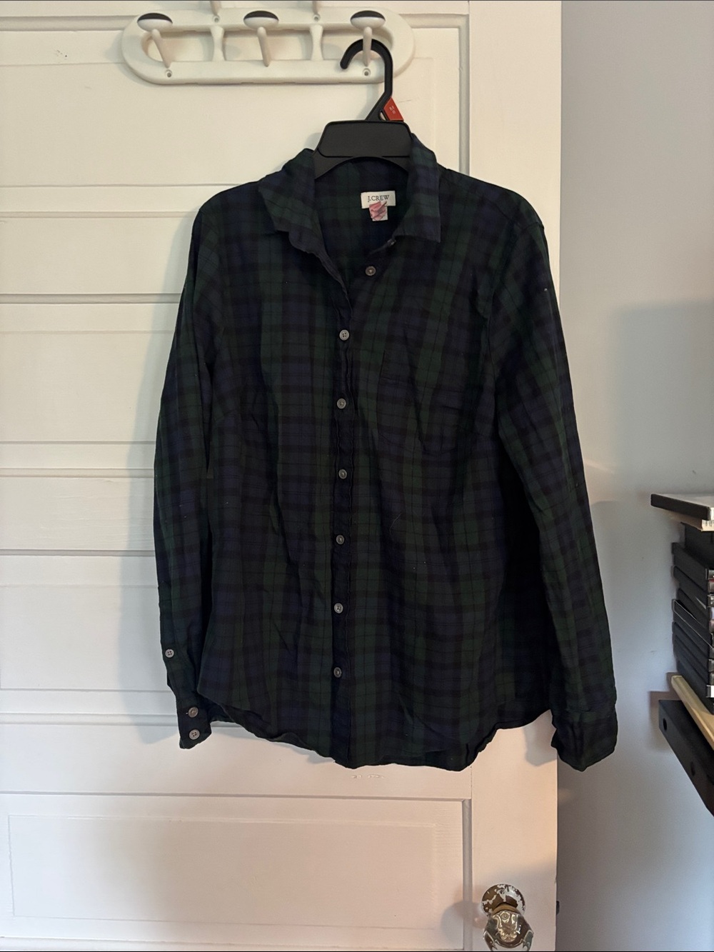 J. Crew Plaid Button-Down Shirt - Green/Blue